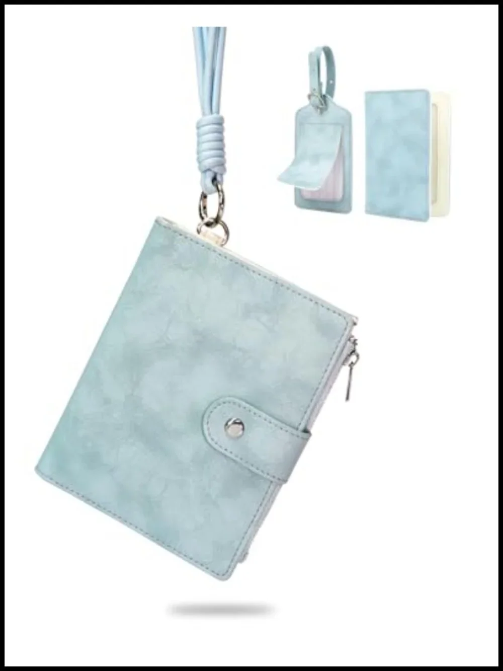 RFID Blocking Passport Holder with Luggage Tag & Card Holder